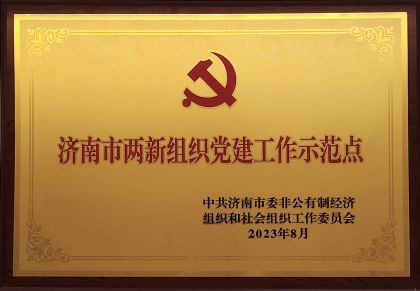 喜报｜6686体育官网获评济南市两新组织党建示范点